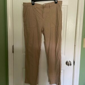 Lila Ryan Martina patch pocket linen straight leg pant
